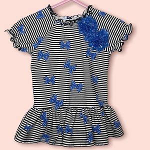 Peplum Top with Stripes By Pippa & Julie